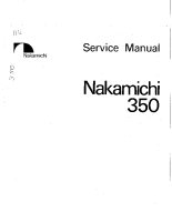 Nakamichi 350-Service-Manual